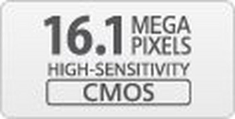 
         16,0 Megapixel CMOS
       