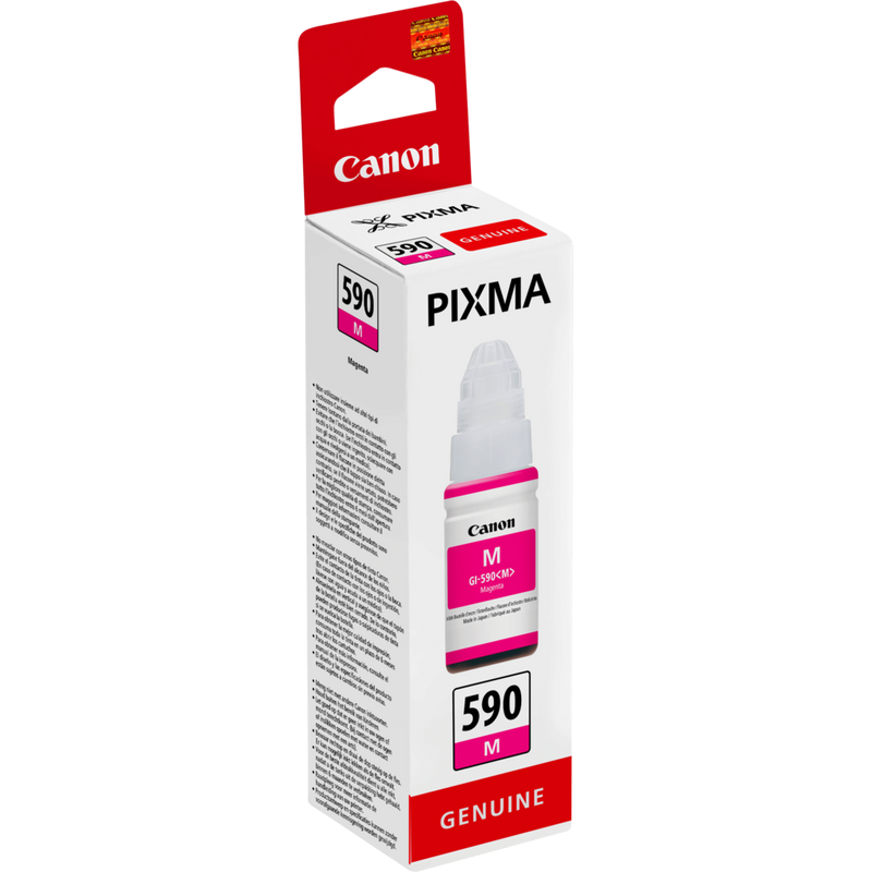 Canon GI-590 Magenta Tintenbehälter Produkt Ansicht von links