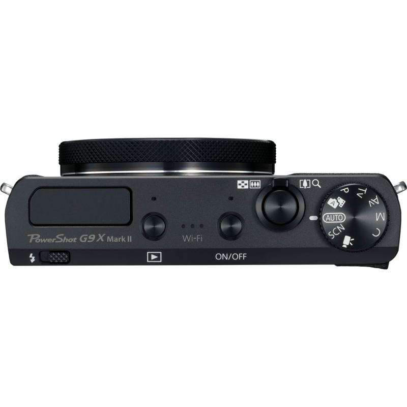 Canon PowerShot G9 X Mark II – Schwarz Produkt Ansicht von oben