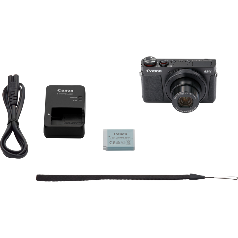 Canon PowerShot G9 X Mark II – Schwarz Produkt Lieferumfang