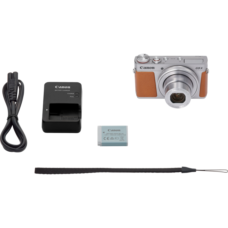 Canon PowerShot G9 X Mark II – Silber Produkt Lieferumfang