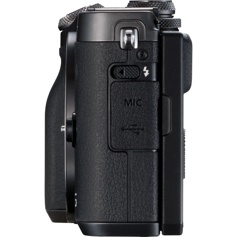 Canon EOS M6 Gehäuse - Schwarz Produkt Ansicht von links