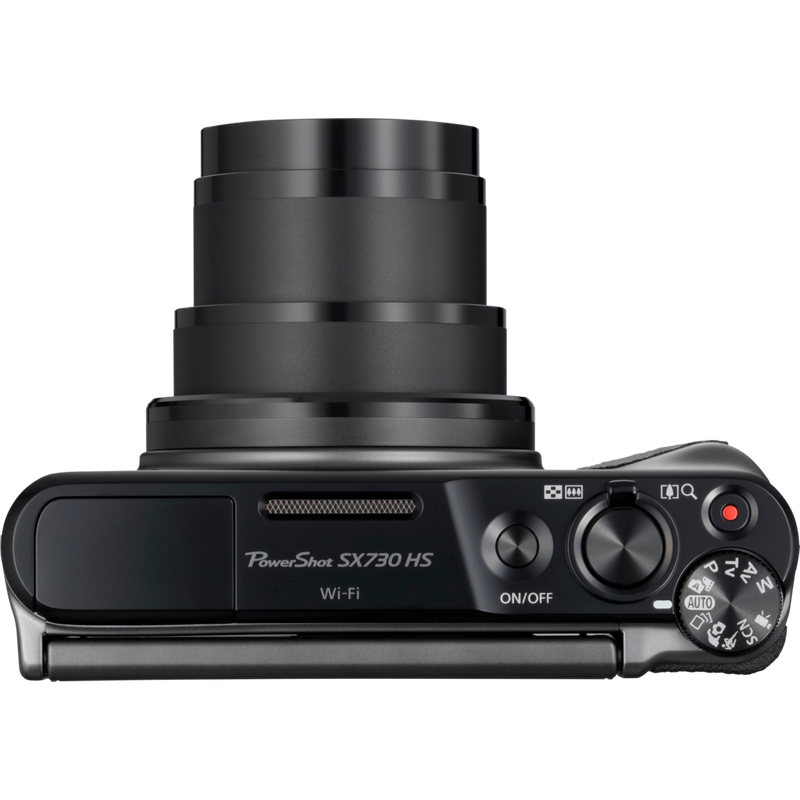Canon PowerShot SX730 HS Schwarz Produkt Ansicht von oben