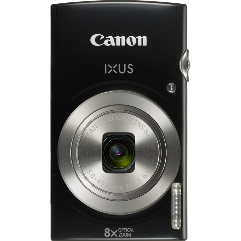 Canon IXUS 185 – Schwarz Produkt Vorderansicht horizontal