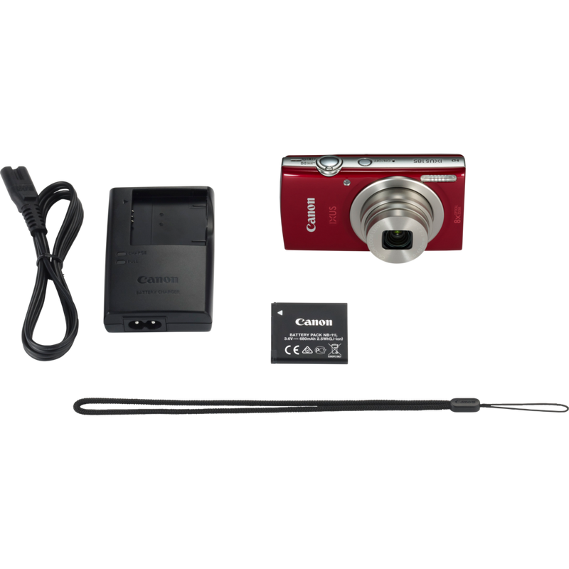Canon IXUS 185 – Rot Produkt Lieferumfang