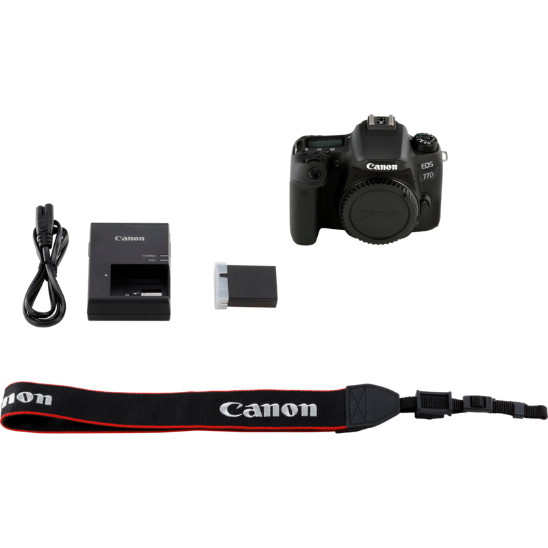Canon EOS 77D Gehäuse Produkt Lieferumfang
