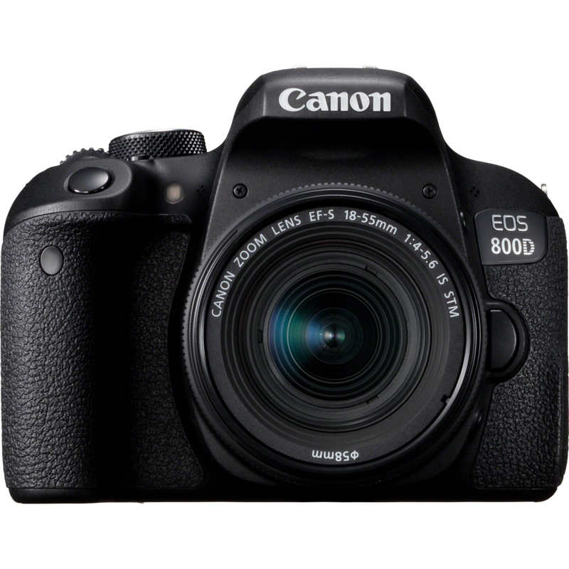 Canon EOS 800D + EF-S 18-55mm 1:4-5,6 IS STM Produkt Vorderansicht