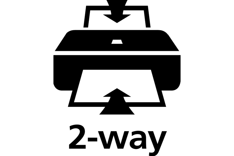 2-way paper feeding