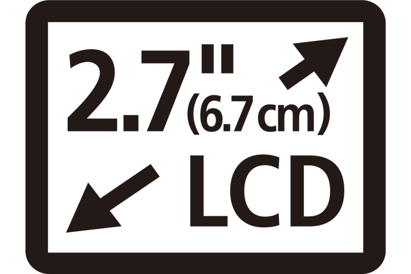 2,7-tolline värviline kallutatav LCD-puuteekraan