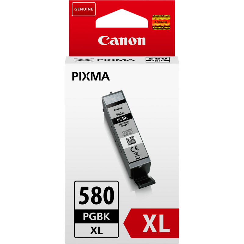 Canon PGI-580 XL Pigmentschwarz Tintentank, hohe Reichweite Produkt Vorderansicht