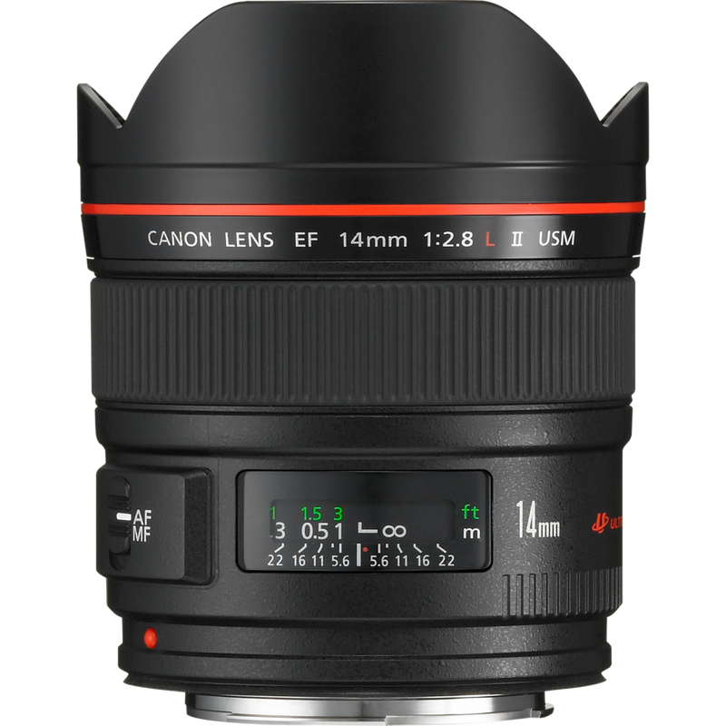 Canon EF 14mm f/2.8L II USM Objektiv Produkt Vorderansicht