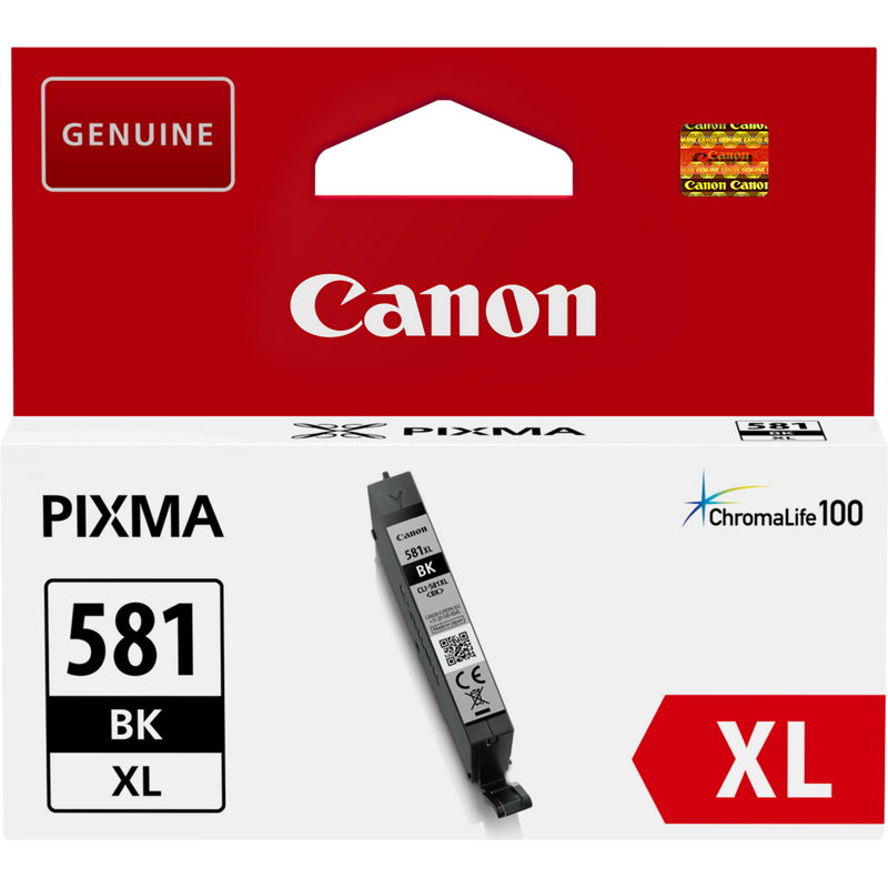 Canon CLI-581 XL Schwarz Tintentank, hohe Reichweite Produkt Vorderansicht