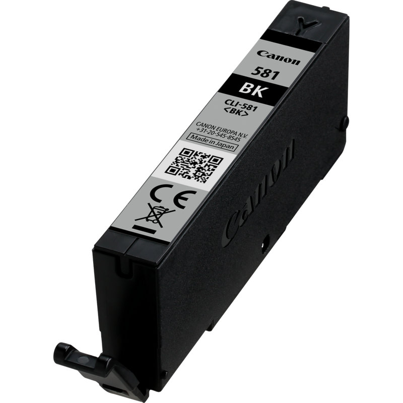 Canon CLI-581BK Schwarz Tintentank Produkt Ansicht der Patrone von rechts