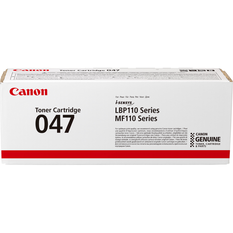Canon 047 Toner-Cartridge, Schwarz Produkt Vorderansicht der Verpackung