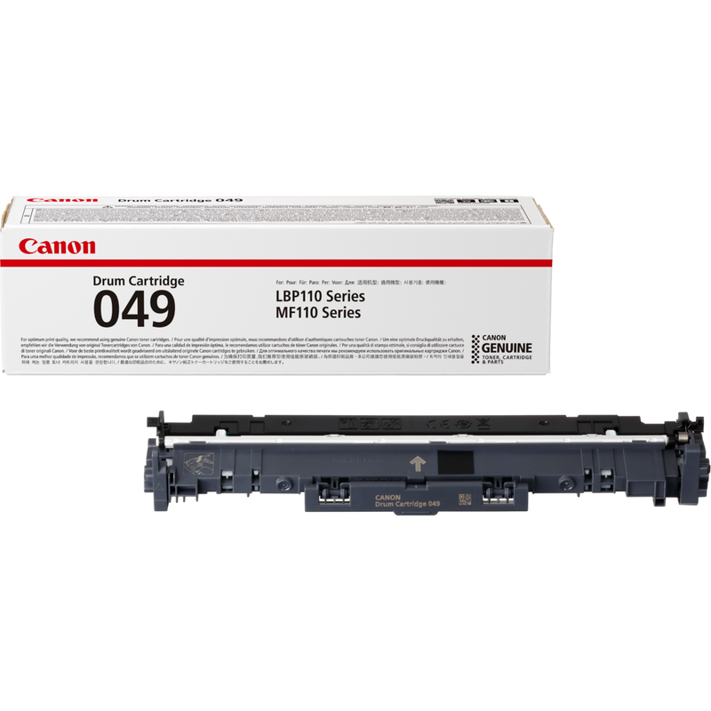 Canon 049 Trommeleinheit Produkt Verpackung und Patrone