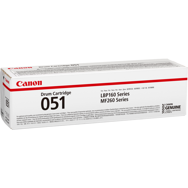 Canon 051 Trommeleinheit Produkt Ansicht der Verpackung von links