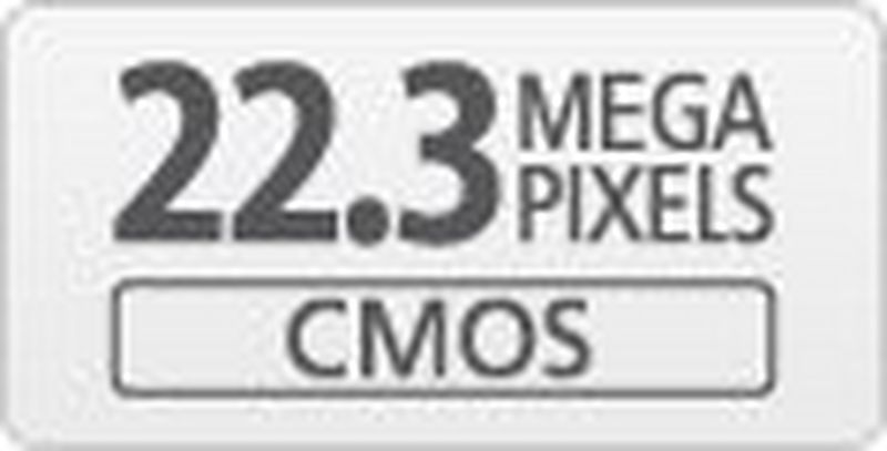 
         22.3 megapixel CMOS
       