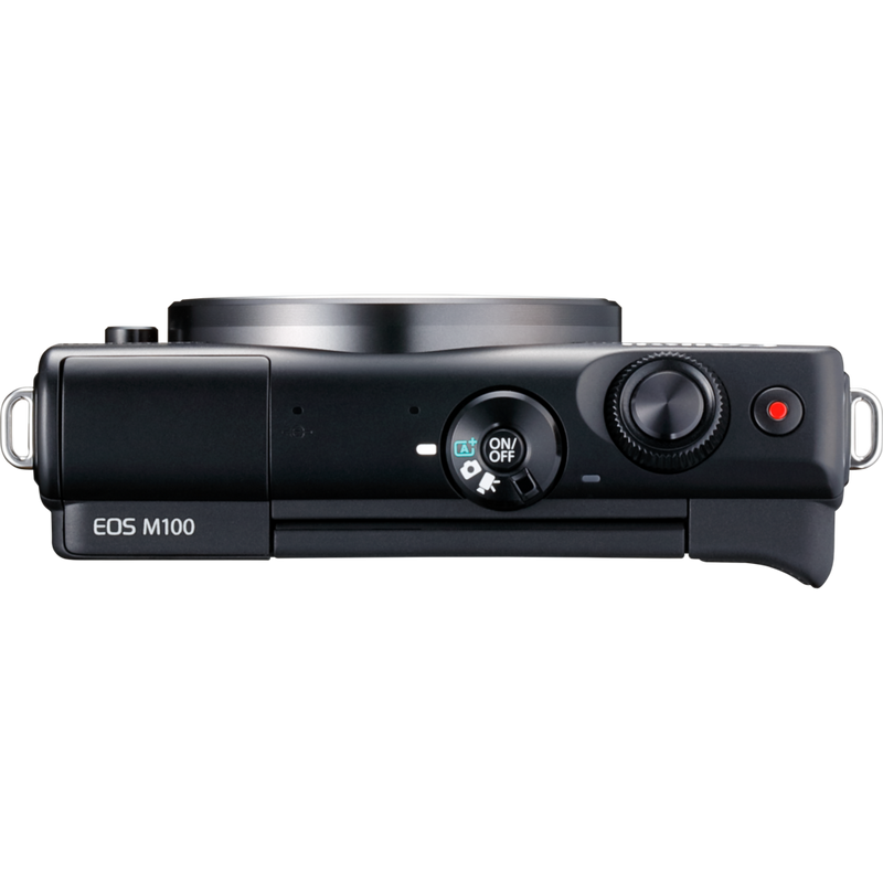 Canon EOS M100 Gehäuse – Schwarz Produkt Ansicht von oben