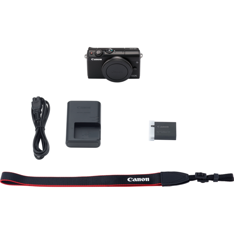 Canon EOS M100 Gehäuse – Schwarz Produkt Lieferumfang