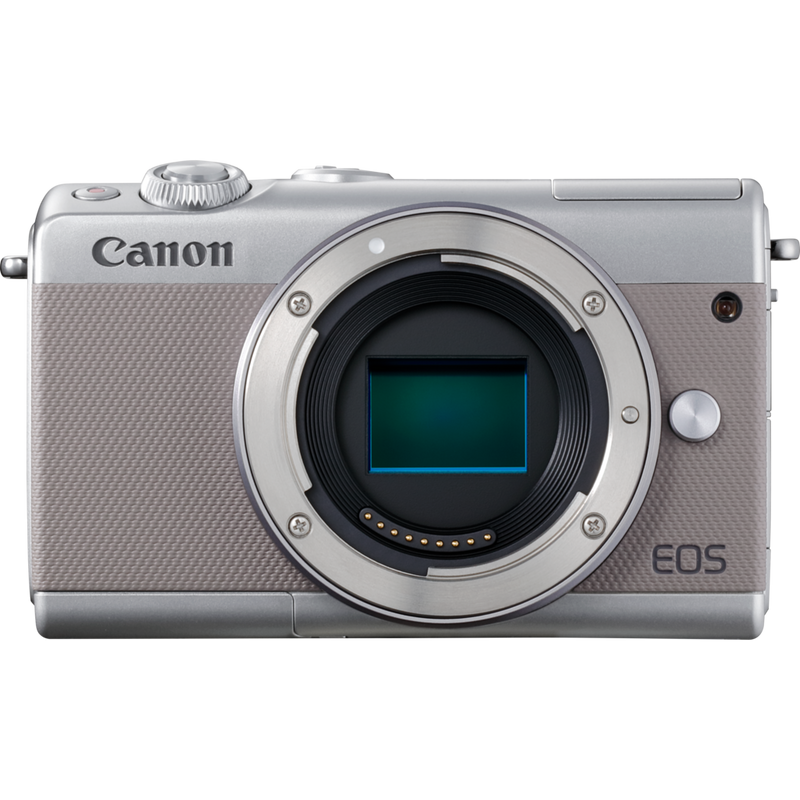 Canon EOS M100 Gehäuse – Grau Produkt Vorderansicht