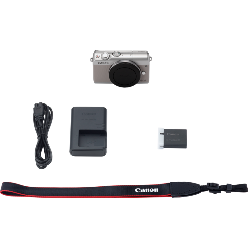 Canon EOS M100 Gehäuse – Grau Produkt Lieferumfang