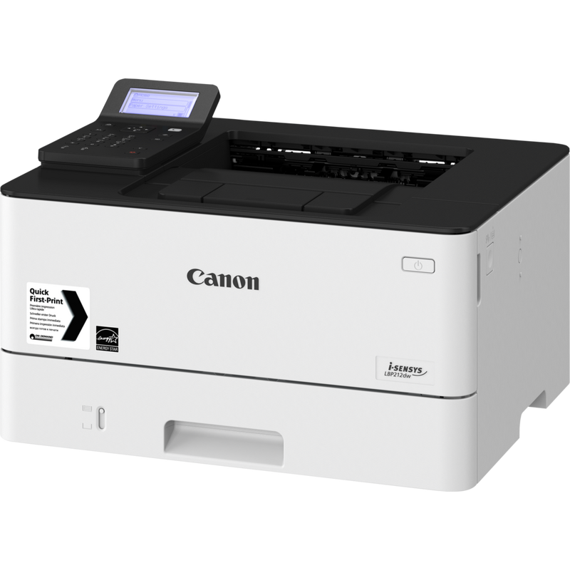 Canon i-SENSYS LBP212dw Schwarzweiß-Laserdrucker – Grau Produkt Ansicht von oben rechts