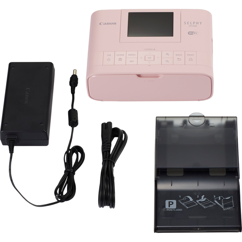 Canon SELPHY CP1300 – Pink Produkt Lieferumfang