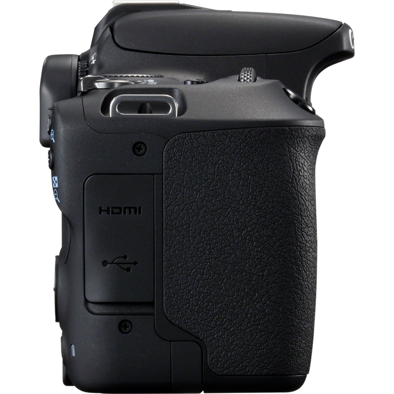 Canon EOS 200D Gehäuse – Schwarz Produkt Ansicht von links