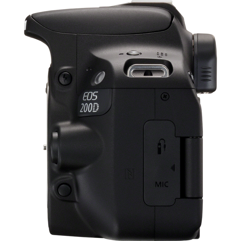 Canon EOS 200D Gehäuse – Schwarz Produkt Ansicht von rechts