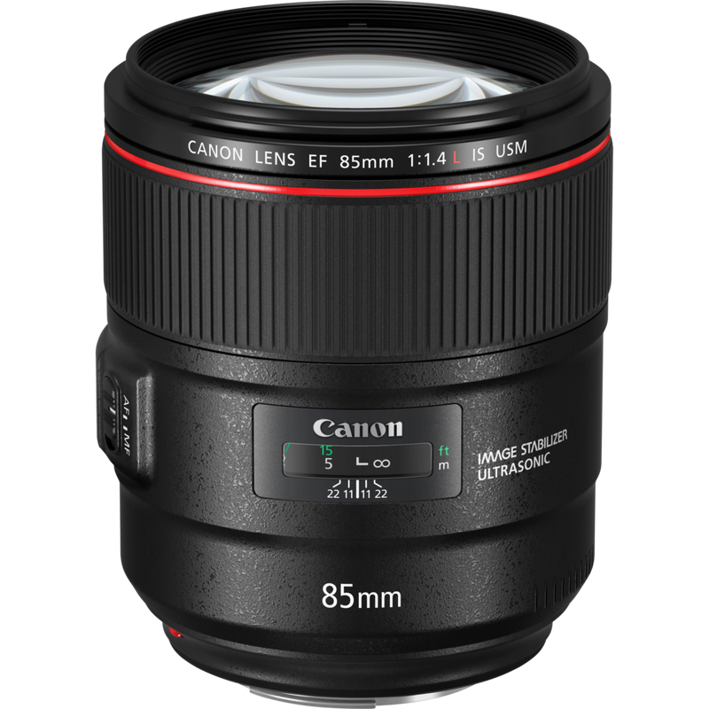 Canon EF 85mm f/1.4L IS USM Objektiv Produkt Ansicht von oben