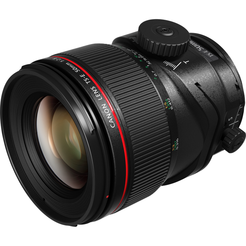 Canon TS-E 50mm f/2.8L Macro Objektiv Produkt Ansicht von links