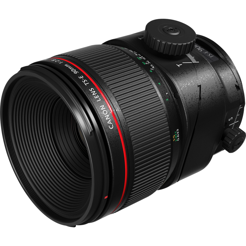 Canon TS-E 90mm f/2.8L Macro Objektiv Produkt Ansicht von links
