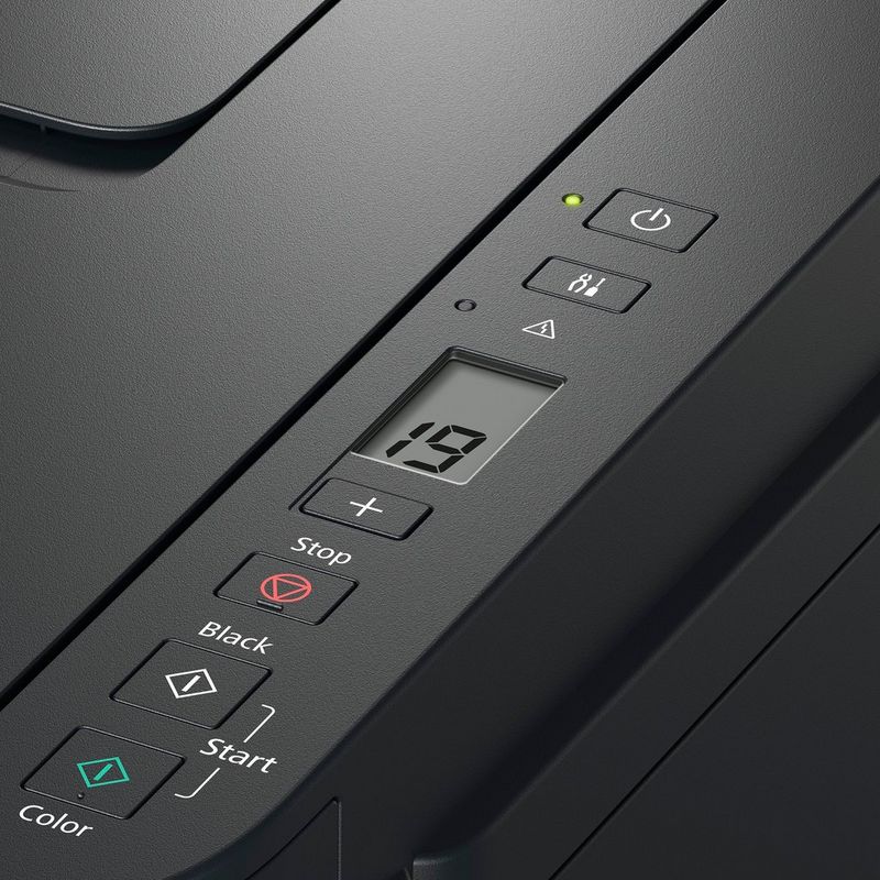 Canon PIXMA G2510 Drucker Produkt Ansicht des Bedienfelds von oben