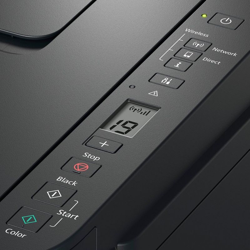 Canon PIXMA G3510 Drucker Produkt Ansicht des Bedienfelds von oben
