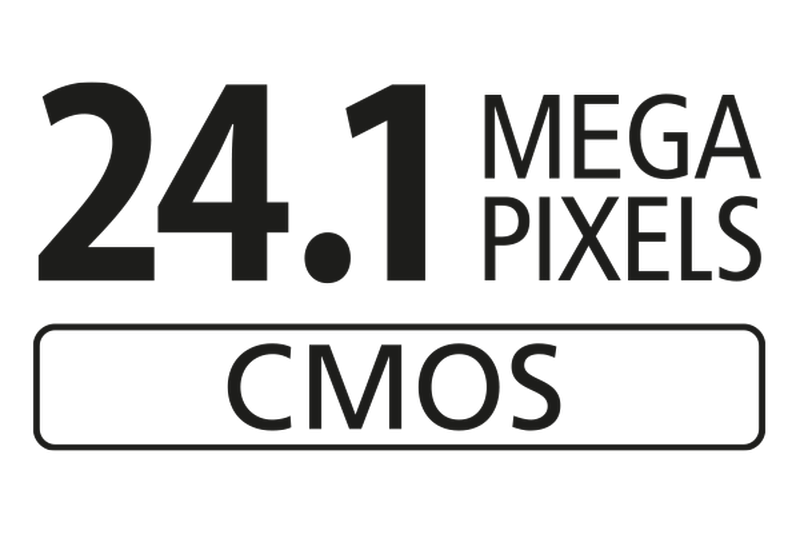 APS-C-sensor med 24,1 Megapixel opløsning