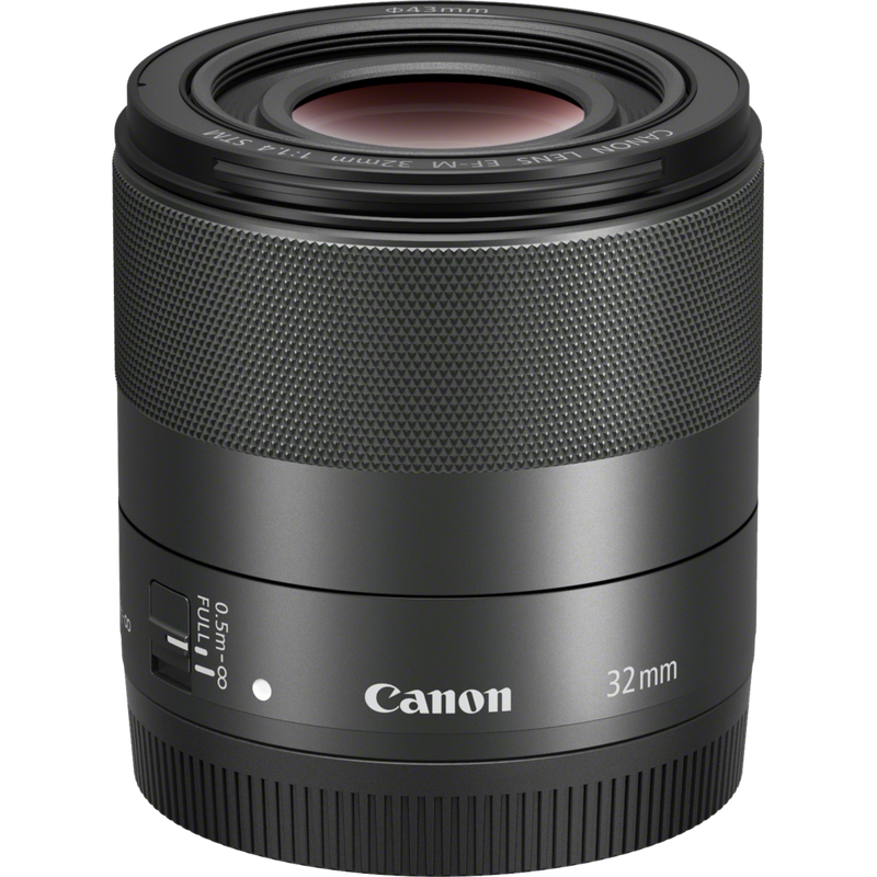 Canon EF-M 32mm f/1,4 STM Objektiv Produkt Ansicht von oben