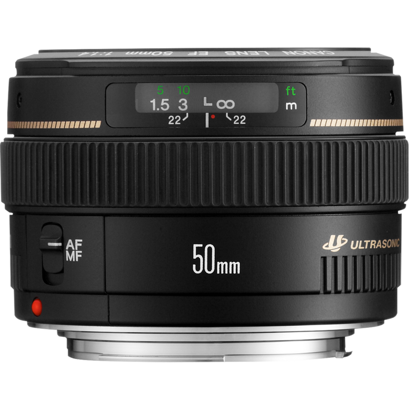 Canon EF 50mm f/1.4 USM Objektiv Produkt Vorderansicht