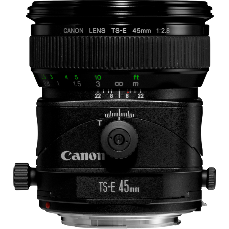 Canon TS-E 45mm 1:2,8 Objektiv Produkt Vorderansicht