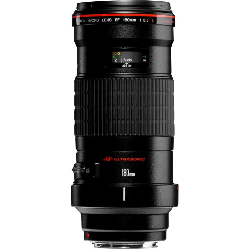 Canon EF 180mm f/3.5L Macro USM Objektiv Produkt Vorderansicht
