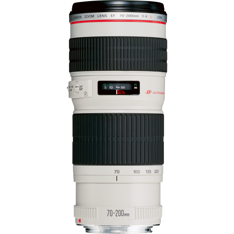 Canon EF 70-200mm f/4L USM Objektiv Produkt Vorderansicht