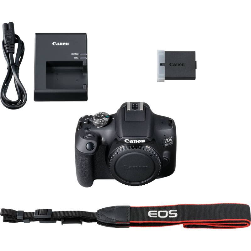 Canon EOS 2000D Gehäuse Produkt Lieferumfang
