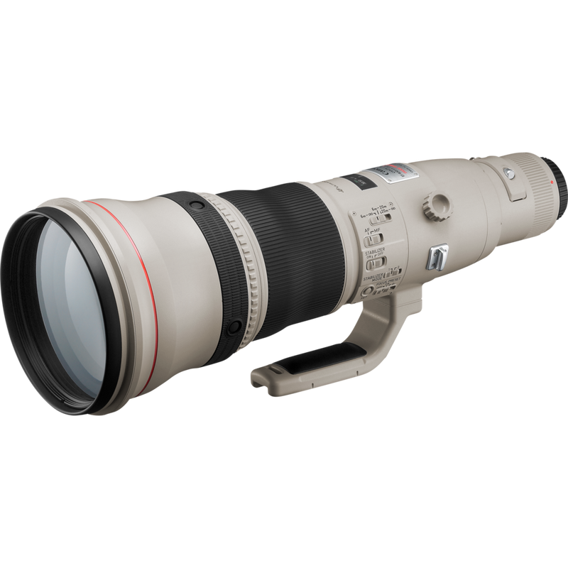 Canon EF 800mm f/5.6L IS USM Objektiv Produkt Ansicht von links