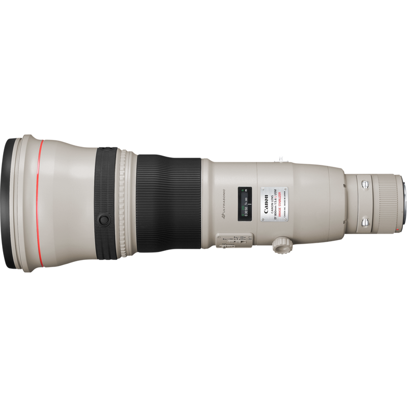 Canon EF 800mm f/5.6L IS USM Objektiv Produkt Ansicht von links