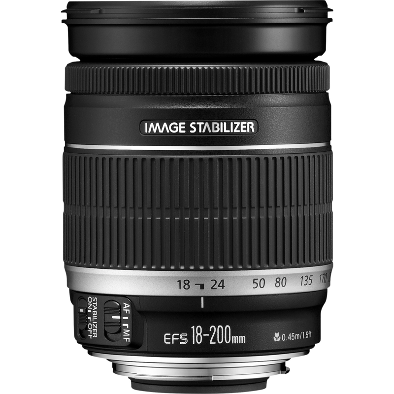 Canon EF-S 18-200mm f/3.5-5.6 IS Objektiv Produkt Vorderansicht