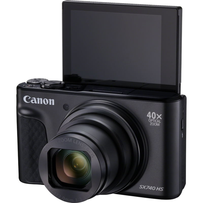 Canon PowerShot SX740 HS – Schwarz Produkt Vorderansicht