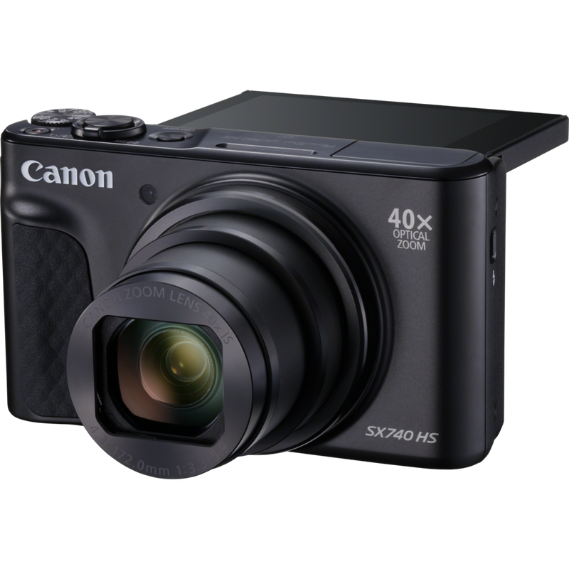 Canon PowerShot SX740 HS – Schwarz Produkt Vorderansicht