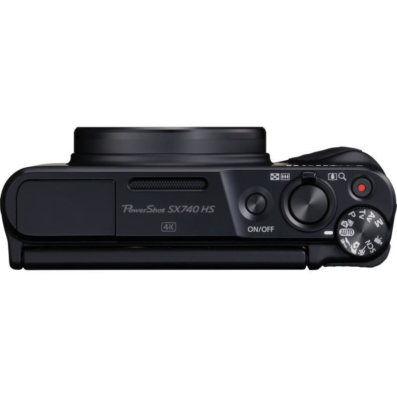 Canon PowerShot SX740 HS – Schwarz Produkt Ansicht von oben