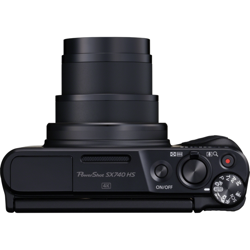 Canon PowerShot SX740 HS – Schwarz Produkt Ansicht von oben
