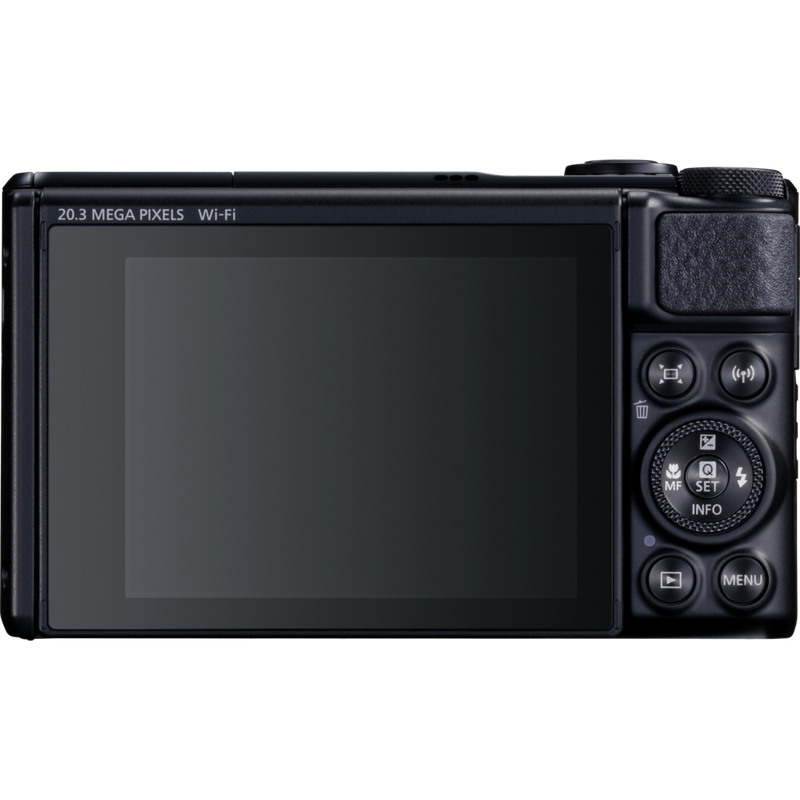 Canon PowerShot SX740 HS Lite Edition – Schwarz Produkt Ansicht von hinten