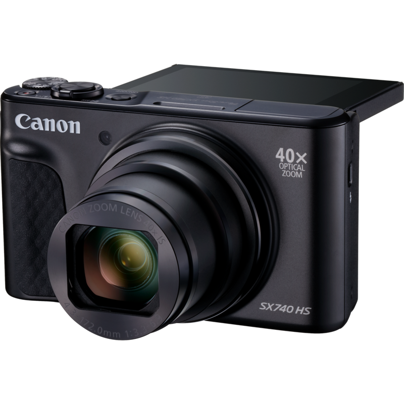 Canon PowerShot SX740 HS Lite Edition – Black Product Front View